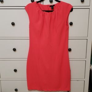 H&M coral dress